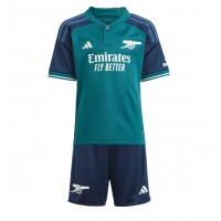 Camisa de Futebol Arsenal Ben White #4 Equipamento Alternativo Infantil 2023-24 Manga Curta (+ Calças curtas)